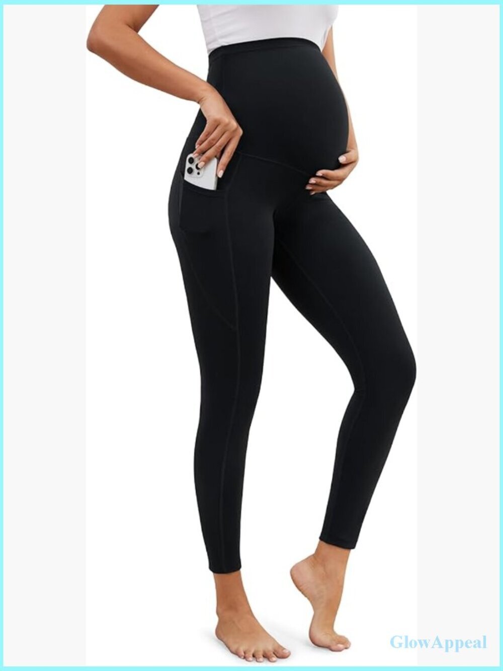 Tall Women Maternity Leggings Over The Belly 32/34/36 Inseam Yoga Pants